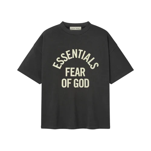Fear of God Essentials Campus 90's Faded Black T-Shirt