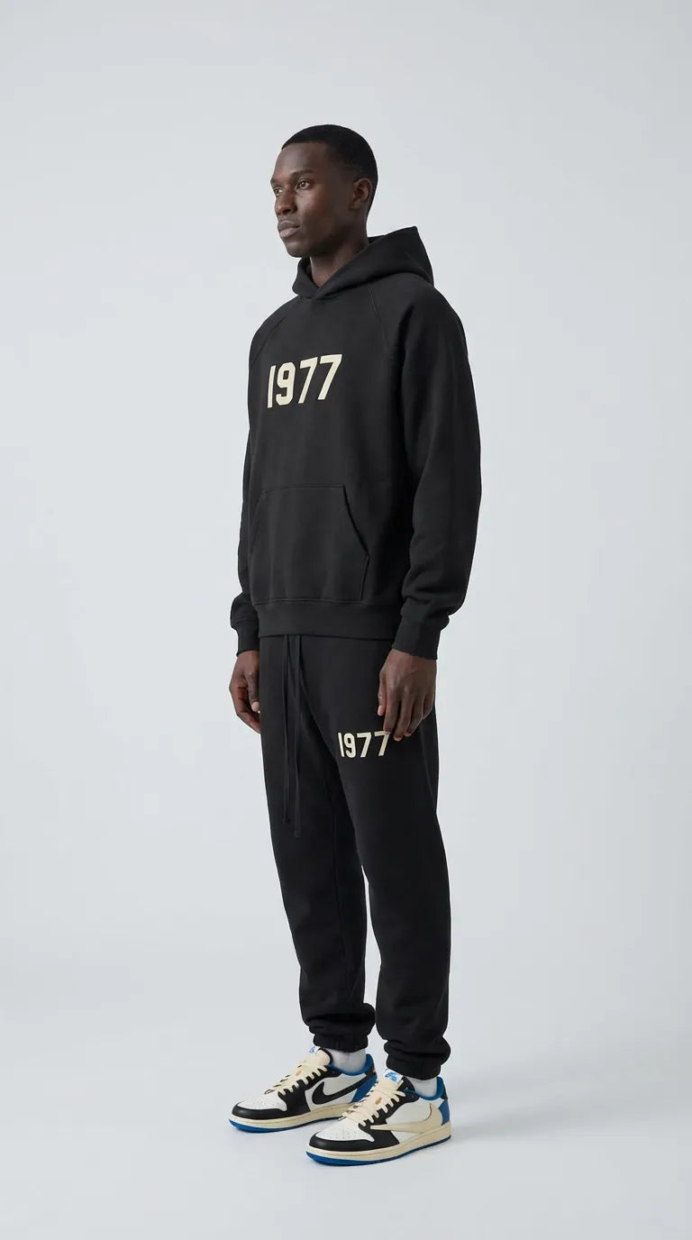 Fear of God Essentials 1977 Iron Black Full Set